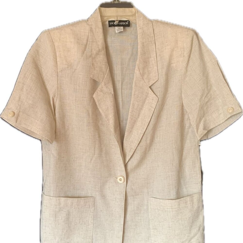 NWT Ladies hemp blazer by Sago Harbor